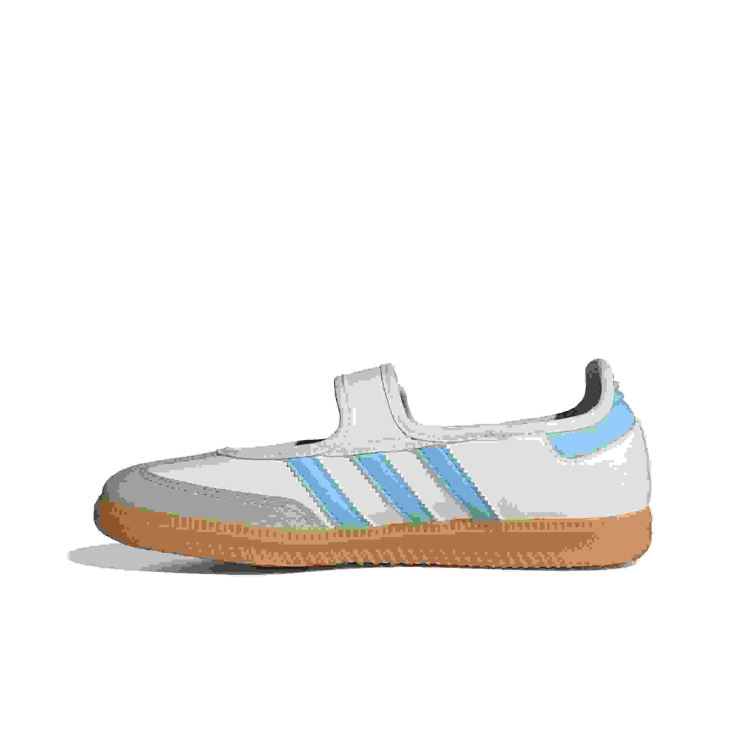 adidas Originals Samba Jane Grade School Girls' "Ftwr White/Clear Sky/Gum 3" Shoe